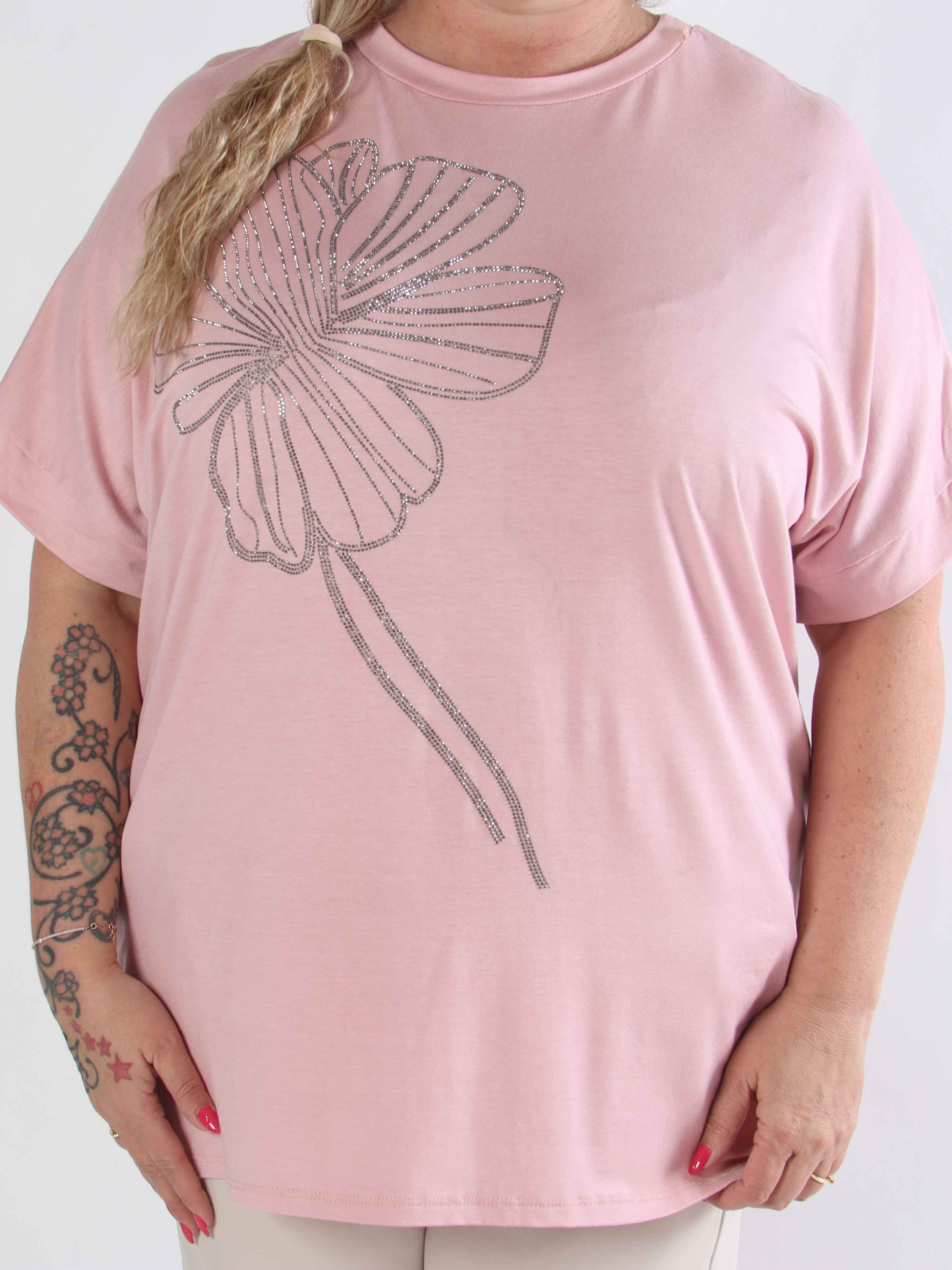Reece - Blød plus size t-shirt i viskose med similisten
